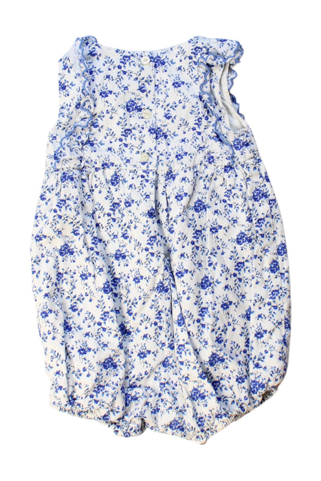 A Blue Sleeveless Rompers from Ralph Lauren in size 3-6M for girl. (Back View)