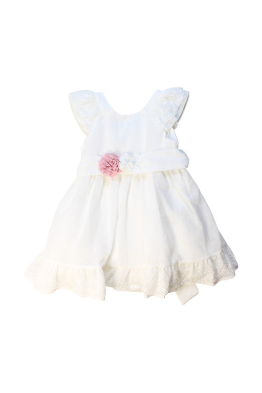 A White Sleeveless Dresses from Mayoral in size 18-24M for girl. (Front View)