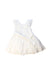 A White Sleeveless Dresses from Mayoral in size 18-24M for girl. (Back View)