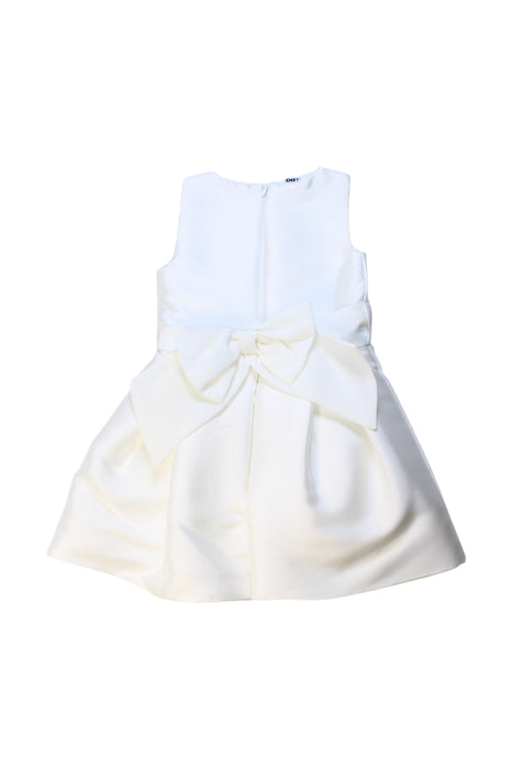 A White Sleeveless Dresses from iDO in size 18-24M for girl. (Back View)
