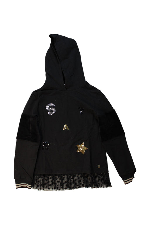 A Black Hooded Sweatshirts from Original Marines in size 12Y for girl. (Front View)