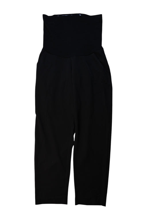 A Black Dress Pants from Seraphine in size M for maternity. (Front View)