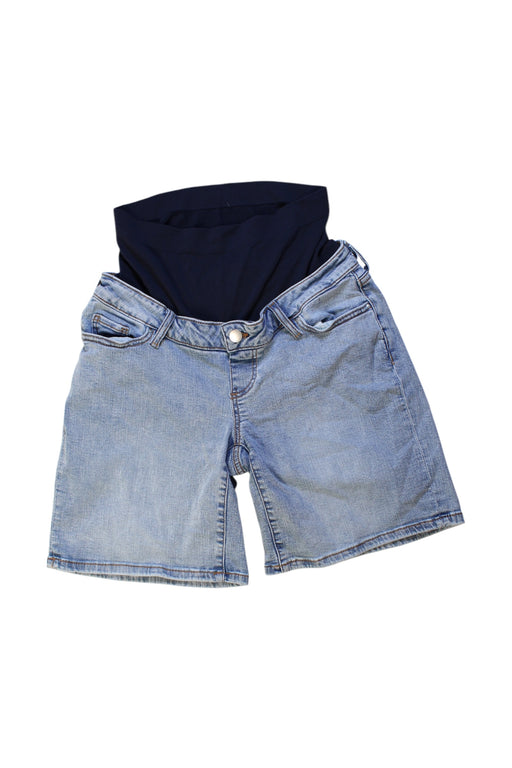 A Blue Shorts from Seraphine in size Maternity-M for maternity. (Front View)