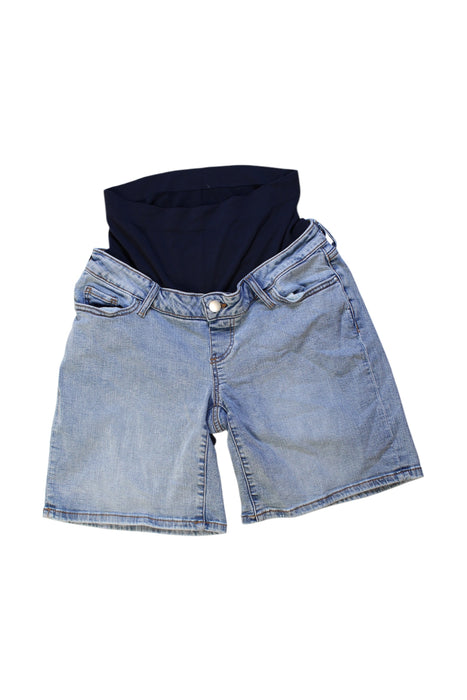 A Blue Shorts from Seraphine in size Maternity-M for maternity. (Front View)