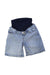 A Blue Shorts from Seraphine in size Maternity-M for maternity. (Front View)