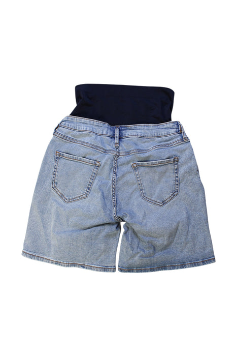 A Blue Shorts from Seraphine in size Maternity-M for maternity. (Back View)