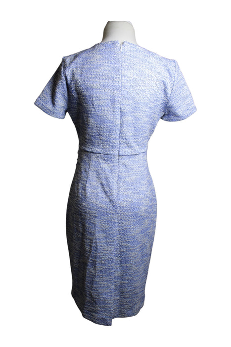 A Blue Short Sleeve Dresses from Seraphine in size S for maternity. (Back View)