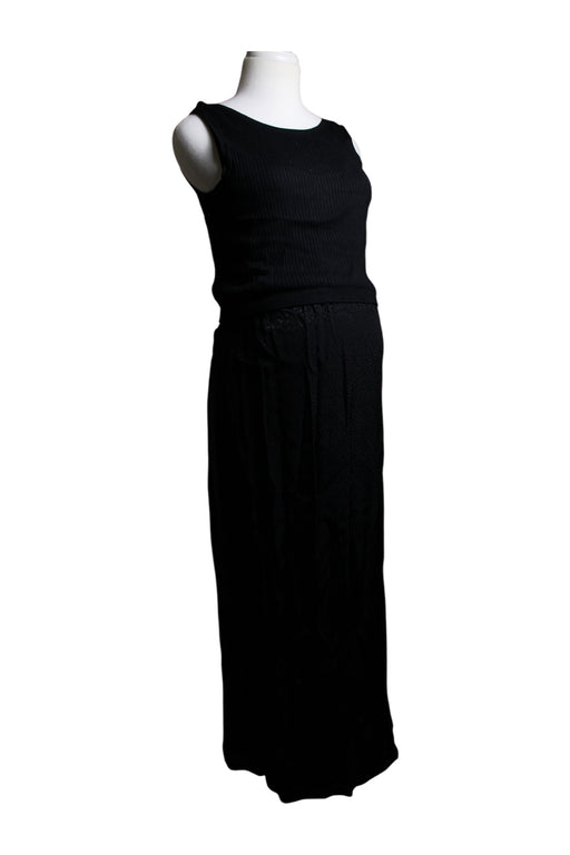 A Black Sleeveless Dresses from Seraphine in size S for maternity. (Front View)