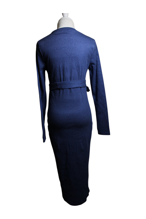 A Blue Long Sleeve Dresses from Jojo Maman Bébé in size S for maternity. (Back View)