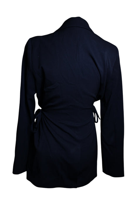 A Black Blazers from Seraphine in size S for maternity. (Back View)