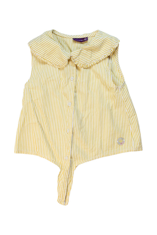 A Yellow Sleeveless Shirts from Sergent Major in size 5T for girl. (Front View)