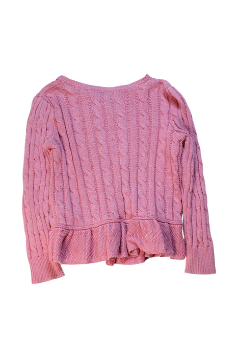A Pink Cardigans from Polo Ralph Lauren in size 5T for girl. (Back View)