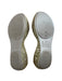 A Gold Flats from Mini Melissa Campana in size 6T for girl. (Back View)