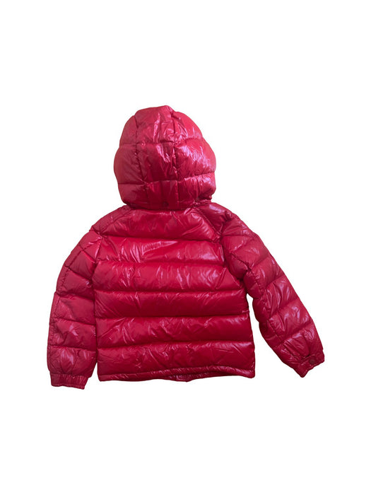 A Red Puffer/Quilted Jackets from Moncler in size 6T for neutral. (Back View)