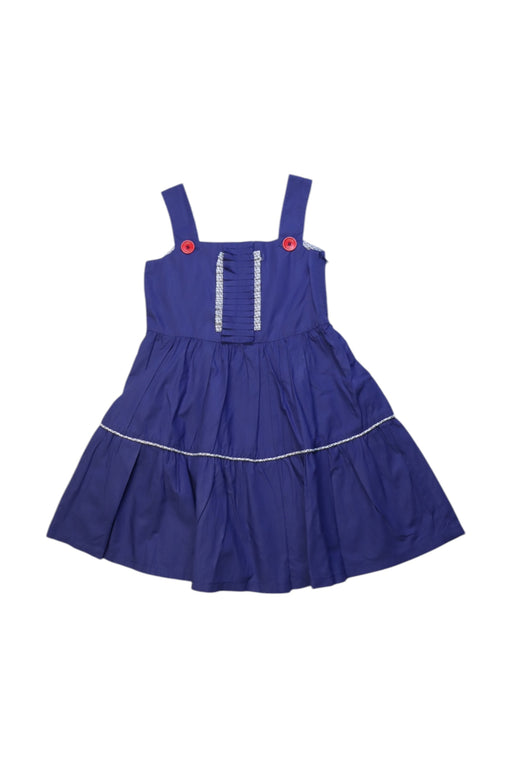 A Blue Sleeveless Dresses from Fendi in size 4T for girl. (Front View)