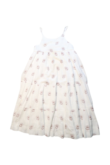 A White Sleeveless Dresses from Bonpoint in size 4T for girl. (Front View)