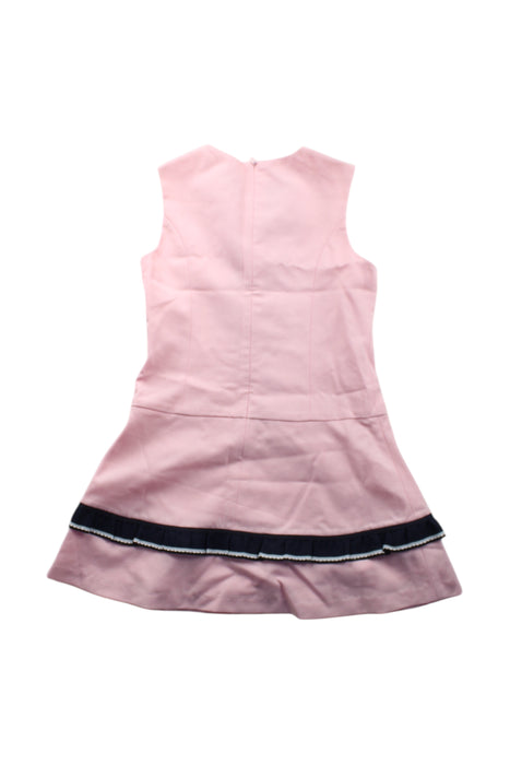 A Pink Sleeveless Dresses from Nicholas & Bears in size 6T for girl. (Back View)