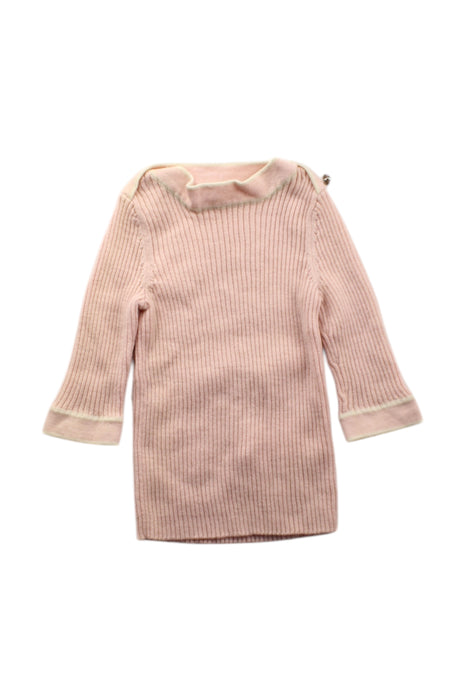 A Pink Sweater Dresses from Nicholas & Bears in size 2T for girl. (Front View)