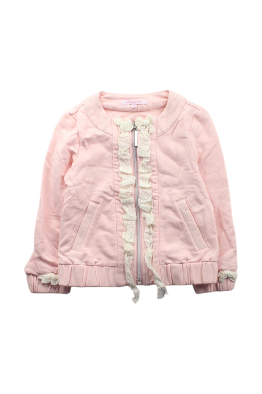 A Pink Lightweight Jackets from Nicholas & Bears in size 3T for girl. (Front View)