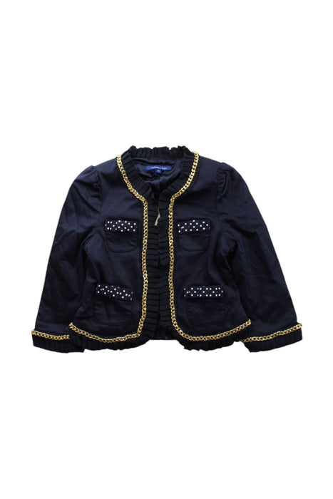 A Black Blazers from Nicholas & Bears in size 4T for girl. (Front View)