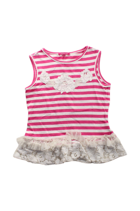 A Pink Sleeveless Tops from Nicholas & Bears in size 6T for girl. (Front View)