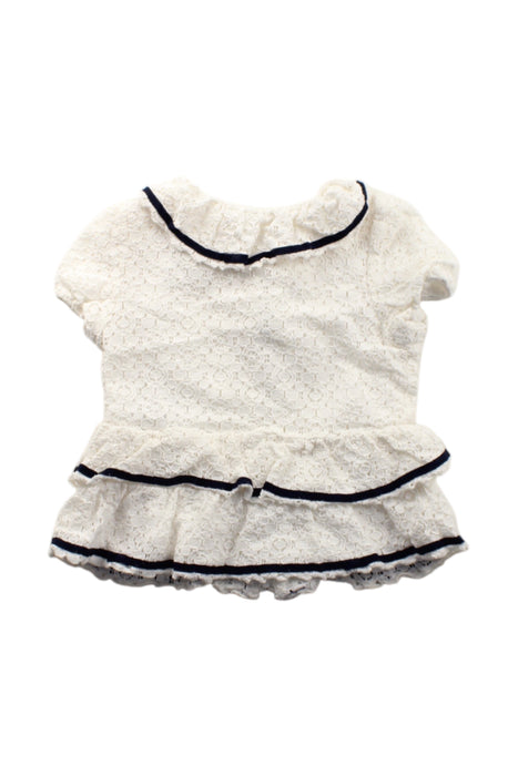A White Short Sleeve Tops from Nicholas & Bears in size 4T for girl. (Back View)