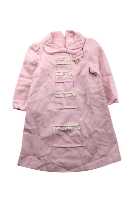 A Pink Long Sleeve Dresses from Nicholas & Bears in size 4T for girl. (Front View)
