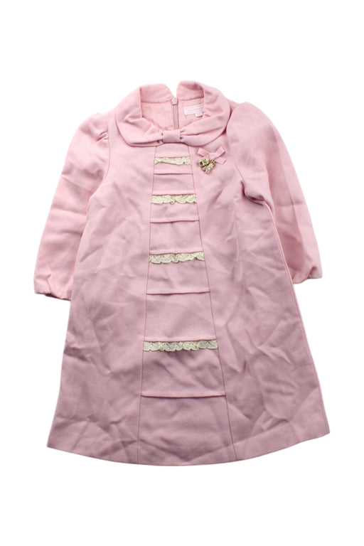 A Pink Long Sleeve Dresses from Nicholas & Bears in size 4T for girl. (Front View)
