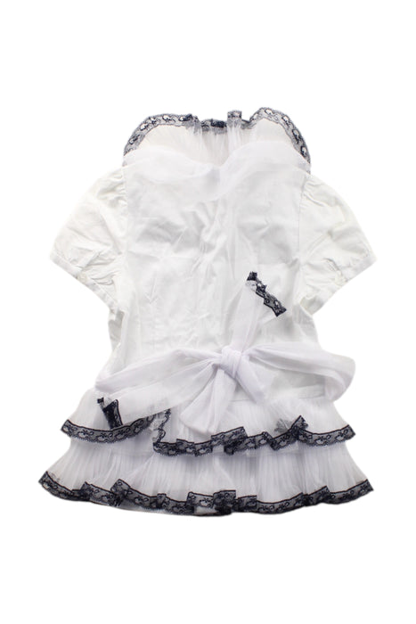 A White Short Sleeve Shirts from Nicholas & Bears in size 4T for girl. (Back View)