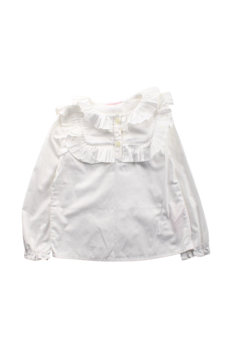 A White Long Sleeve Shirts from Nicholas & Bears in size 4T for girl. (Front View)