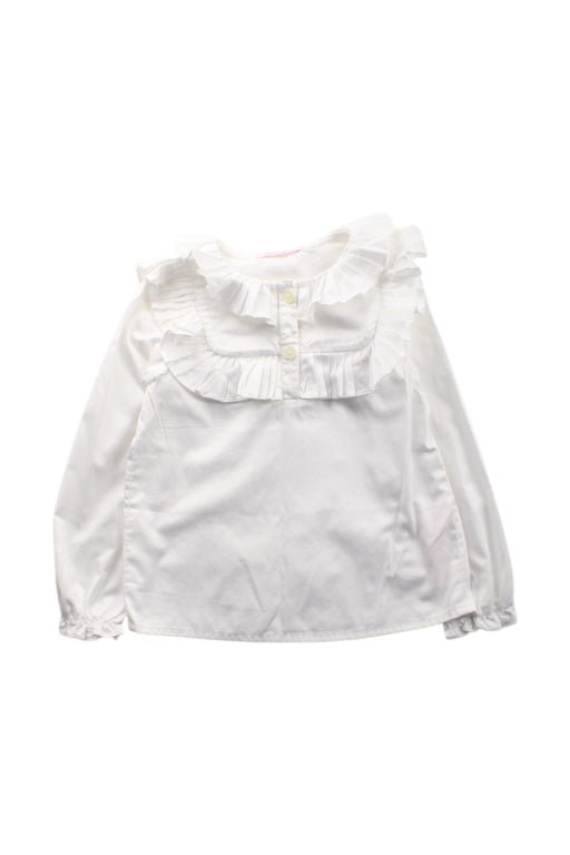 A White Long Sleeve Shirts from Nicholas & Bears in size 4T for girl. (Front View)