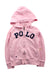 A Pink Hooded Sweatshirts from Polo Ralph Lauren in size 5T for girl. (Front View)