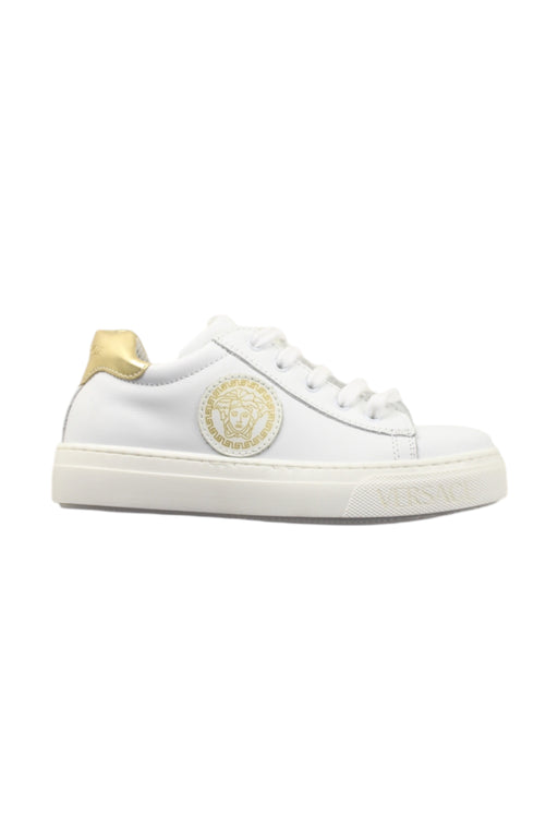 A White Sneakers from Young Versace in size 6T for neutral. (Front View)
