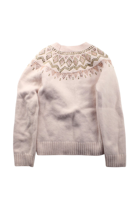 A Pink Knit Sweaters from REISS in size 10Y for girl. (Back View)