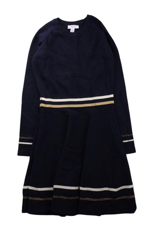 A Navy Long Sleeve Dresses from REISS in size 9Y for girl. (Front View)