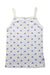 A White Sleeveless Tops from Petit Bateau in size 6T for girl. (Front View)