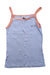 A Blue Sleeveless Tops from Petit Bateau in size 6T for girl. (Front View)