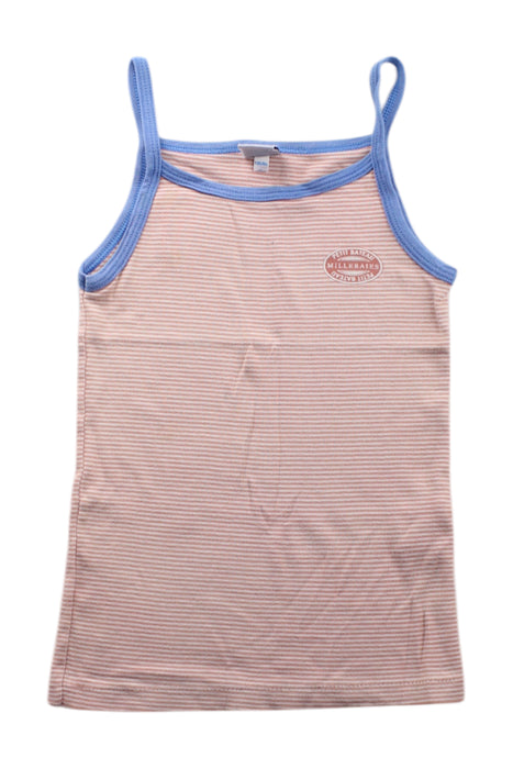 A Blue Sleeveless Tops from Petit Bateau in size 6T for neutral. (Front View)