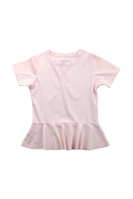 A Pink Short Sleeve Tops from Moody Tiger in size 2T for girl. (Front View)