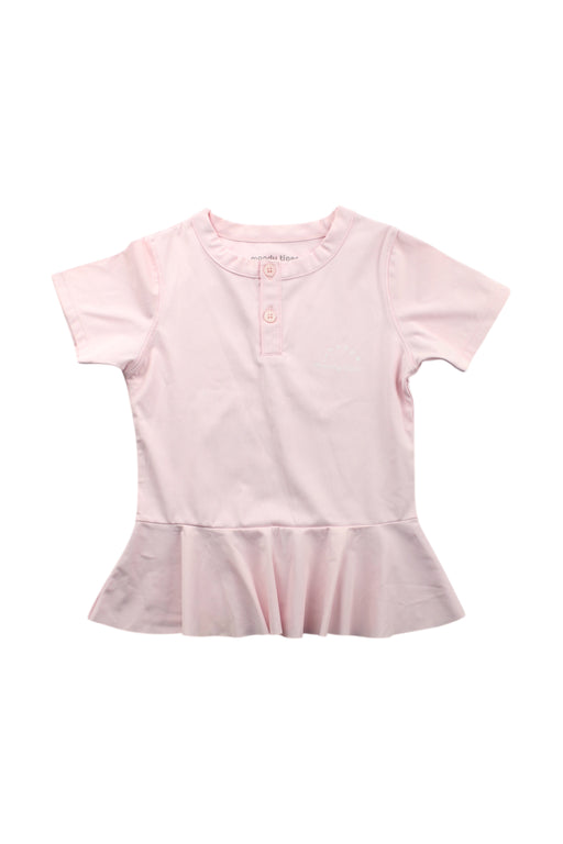 A Pink Short Sleeve Tops from Moody Tiger in size 2T for girl. (Front View)