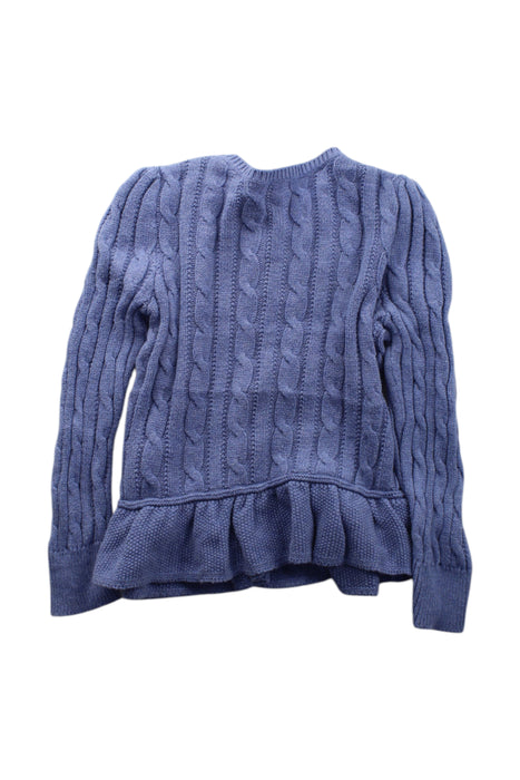 A Blue Cardigans from Polo Ralph Lauren in size 4T for girl. (Back View)