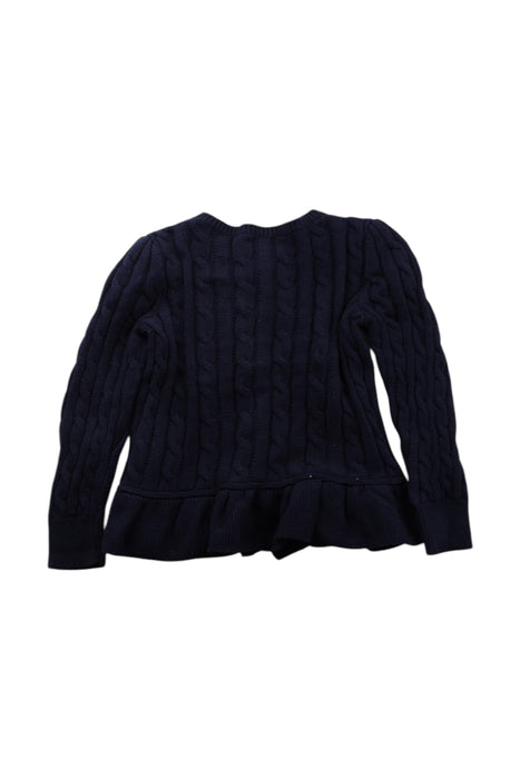 A Navy Cardigans from Polo Ralph Lauren in size 5T for girl. (Back View)