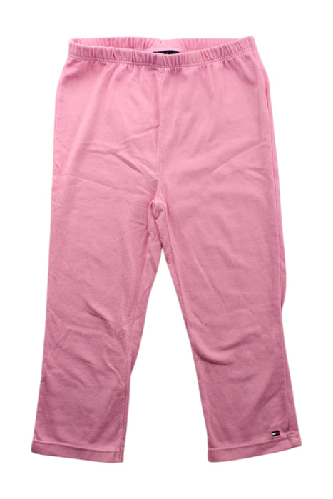 A Pink Leggings from Tommy Hilfiger in size 6T for girl. (Front View)