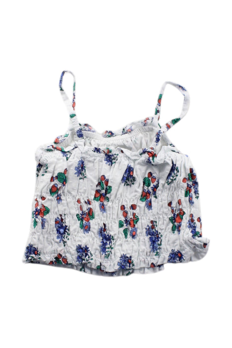 A White Sleeveless Tops from Seed in size 4T for girl. (Back View)