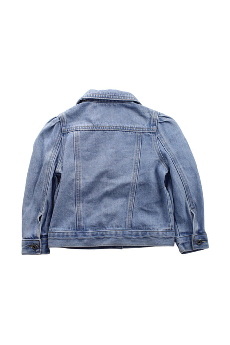A Blue Lightweight Jackets from Seed in size 3T for girl. (Back View)