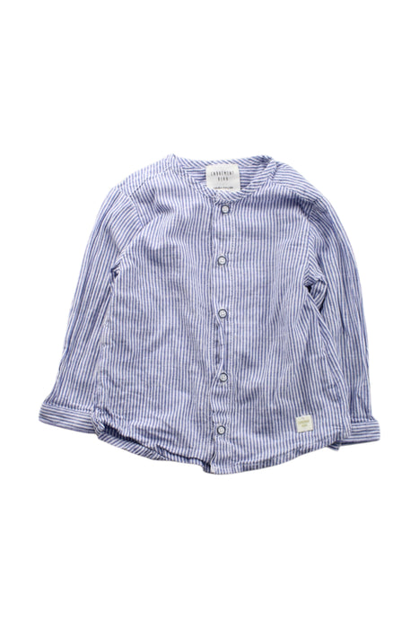 A Blue Long Sleeve Shirts from Carrément Beau in size 6-12M for neutral. (Front View)