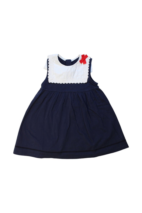 A Navy Sleeveless Dresses from Balabala in size 3T for girl. (Front View)