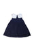 A Navy Sleeveless Dresses from Balabala in size 3T for girl. (Back View)