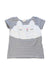 A White Short Sleeve Tops from Momonittu in size 2T for girl. (Front View)