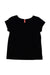 A Black Short Sleeve Tops from Momonittu in size 2T for girl. (Back View)